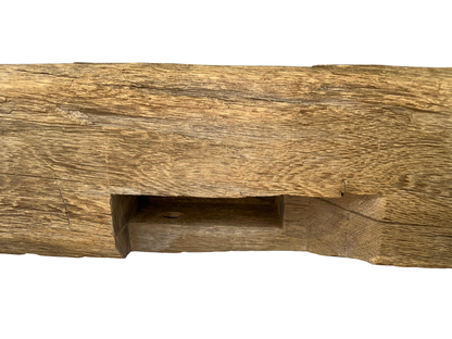 Hand Hewn Beam Fireplace Mantel - 7"H x 7"D x 59"L