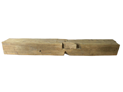 Hand Hewn Beam Fireplace Mantel - 7"H x 7"D x 59"L