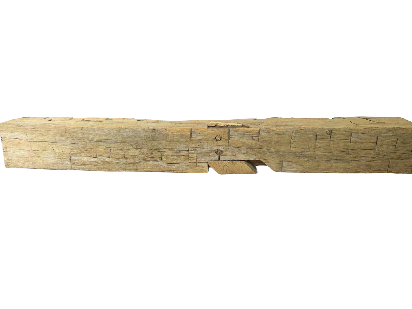 Hand Hewn Beam Fireplace Mantel - 7"H x 7"D x 59"L