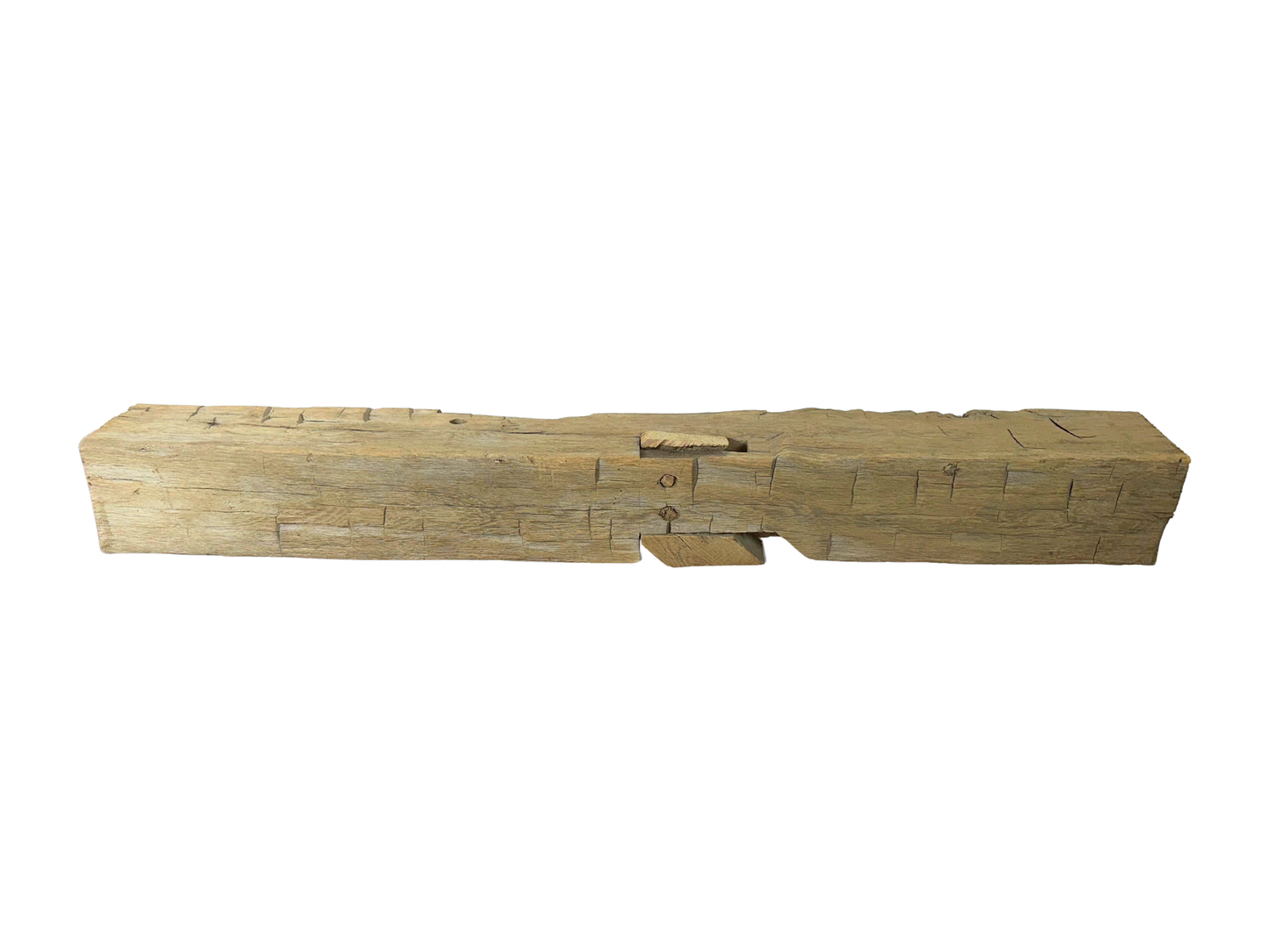 Hand Hewn Beam Fireplace Mantel - 7"H x 7"D x 59"L
