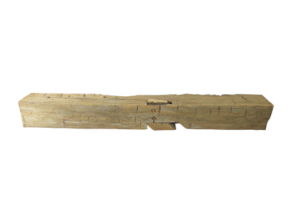 Hand Hewn Beam Fireplace Mantel - 7"H x 7"D x 59"L