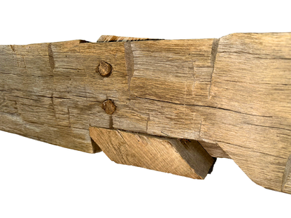 Hand Hewn Beam Fireplace Mantel - 7"H x 7"D x 59"L