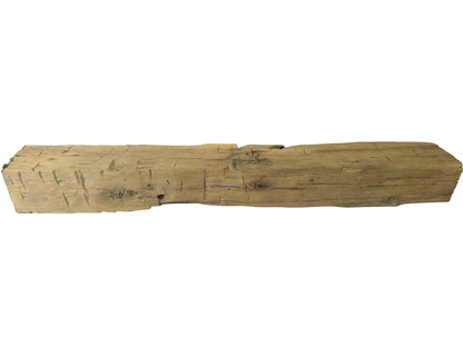 Hand Hewn Beam Fireplace Mantel - 7"H x 7"D x 59"L