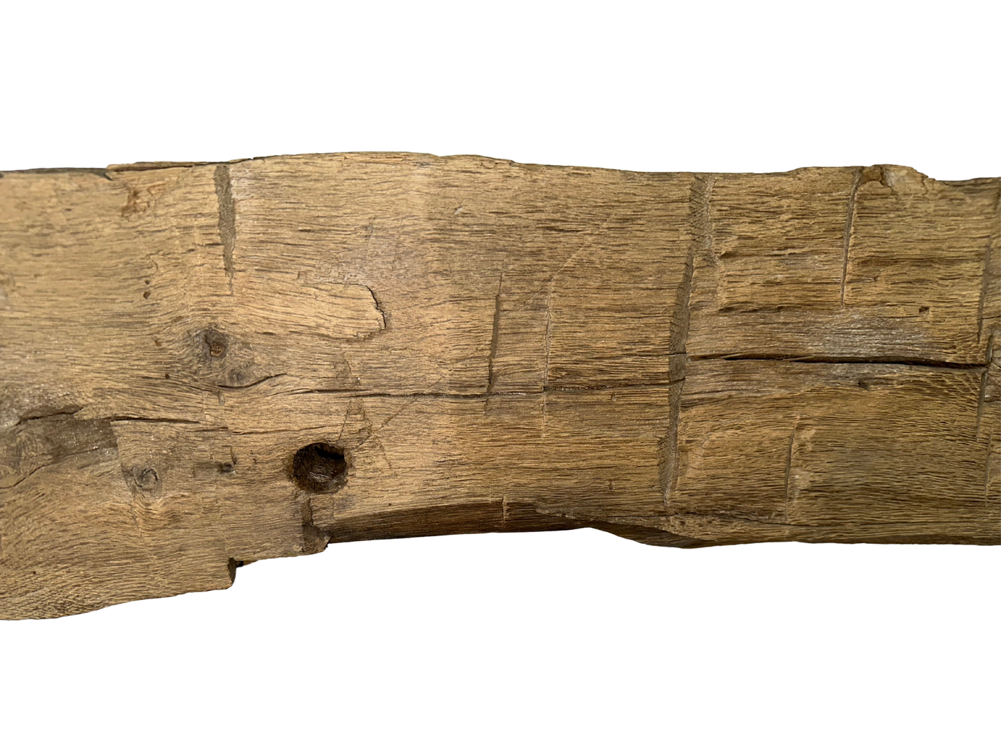 Hand Hewn Beam Fireplace Mantel - 7"H x 7"D x 59"L