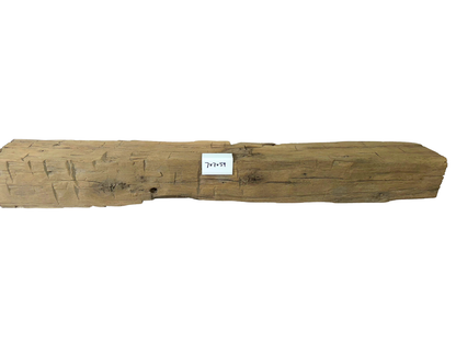 Hand Hewn Beam Fireplace Mantel - 7"H x 7"D x 59"L
