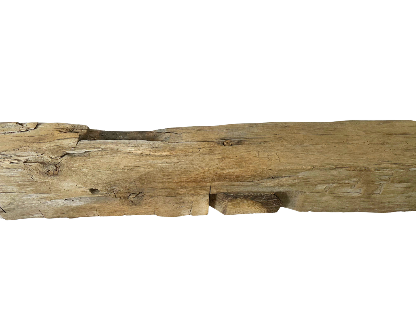 Hand Hewn Beam Fireplace Mantel - 7"H x 7"D x 59"L