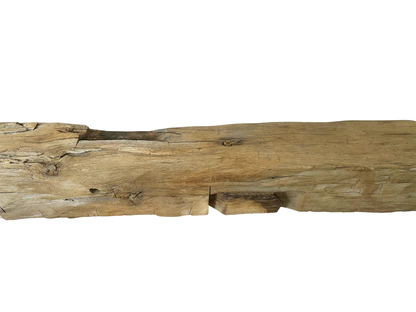 Hand Hewn Beam Fireplace Mantel - 7"H x 7"D x 59"L