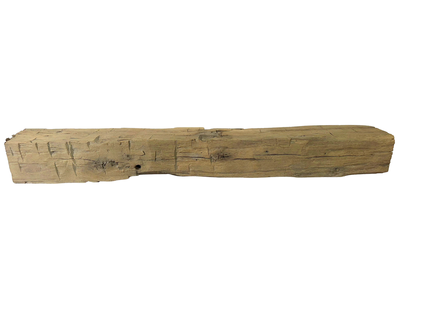 Hand Hewn Beam Fireplace Mantel - 7"H x 7"D x 59"L