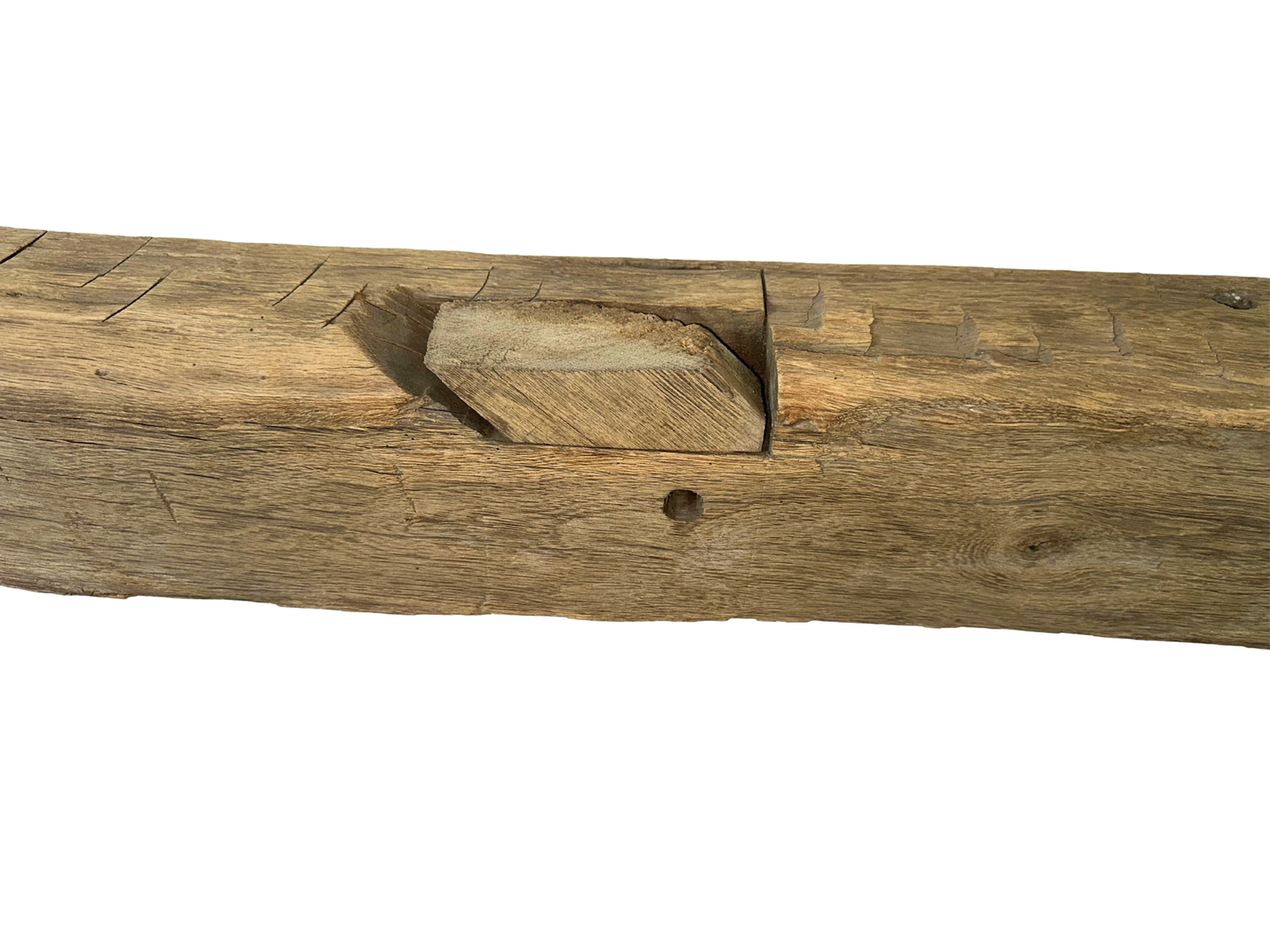 Hand Hewn Beam Fireplace Mantel - 7"H x 7"D x 58"L