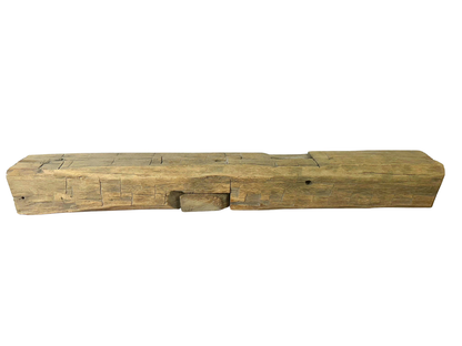 Hand Hewn Beam Fireplace Mantel - 7"H x 7"D x 58"L