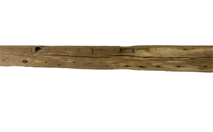 Hand Hewn Beam Fireplace Mantel - 6"H x 6"D x 64"L
