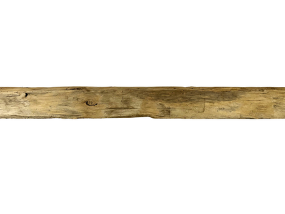 Hand Hewn Beam Fireplace Mantel - 6-1/2"H x 7"D x 75"L