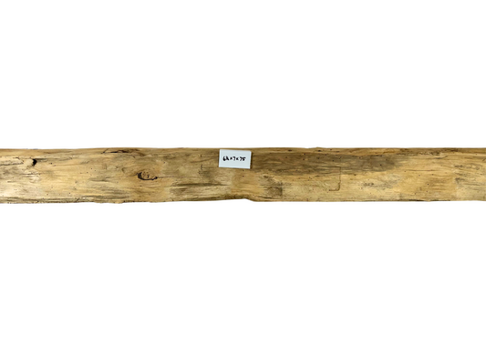 Hand Hewn Beam Fireplace Mantel - 6-1/2"H x 7"D x 75"L
