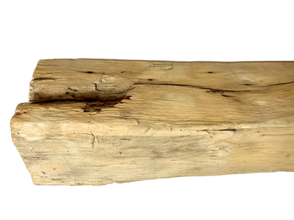 Hand Hewn Beam Fireplace Mantel - 6-1/2"H x 7"D x 75"L