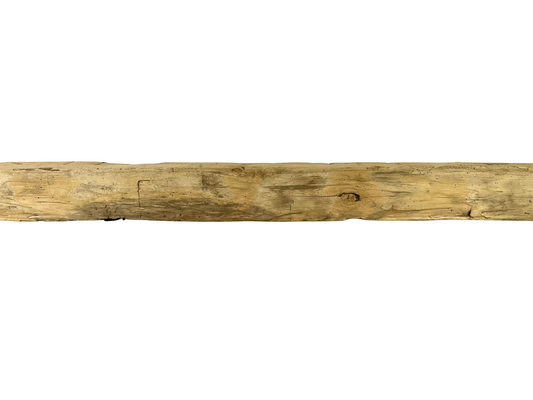 Hand Hewn Beam Fireplace Mantel - 6-1/2"H x 7"D x 75"L