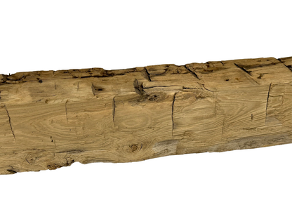 Hand Hewn Beam Fireplace Mantel - 6"H x 6"D x 52"L