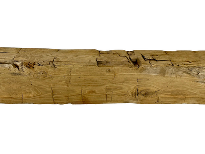 Hand Hewn Beam Fireplace Mantel - 6"H x 6"D x 52"L