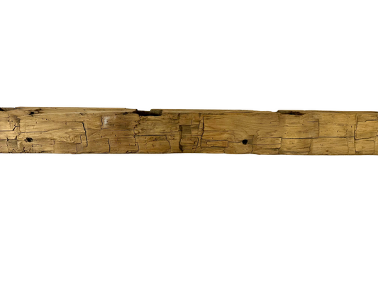 Hand Hewn Beam Fireplace Mantel - 7"H x 7"D x 72"L