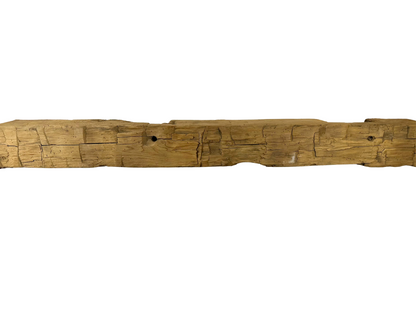 Hand Hewn Beam Fireplace Mantel - 7"H x 7"D x 72"L