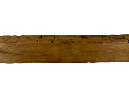 Hand Hewn Beam Fireplace Mantel - 7"H x 6"D x 49"L