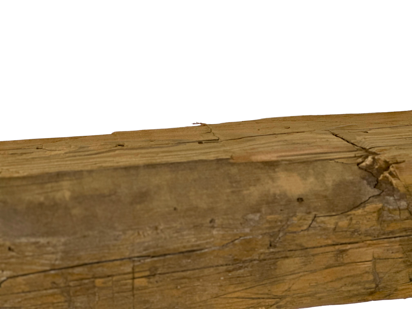 Hand Hewn Beam Fireplace Mantel - 6"H x 6"D x 65"L