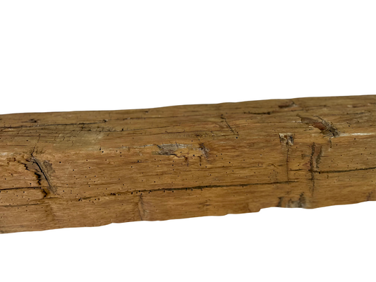 Hand Hewn Beam Fireplace Mantel - 6-1/2"H x 6-1/2"D x 72"L