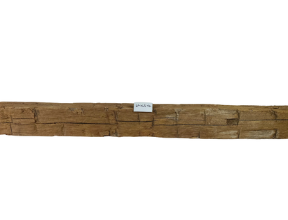 Hand Hewn Beam Fireplace Mantel - 6-1/2"H x 6-1/2"D x 72"L