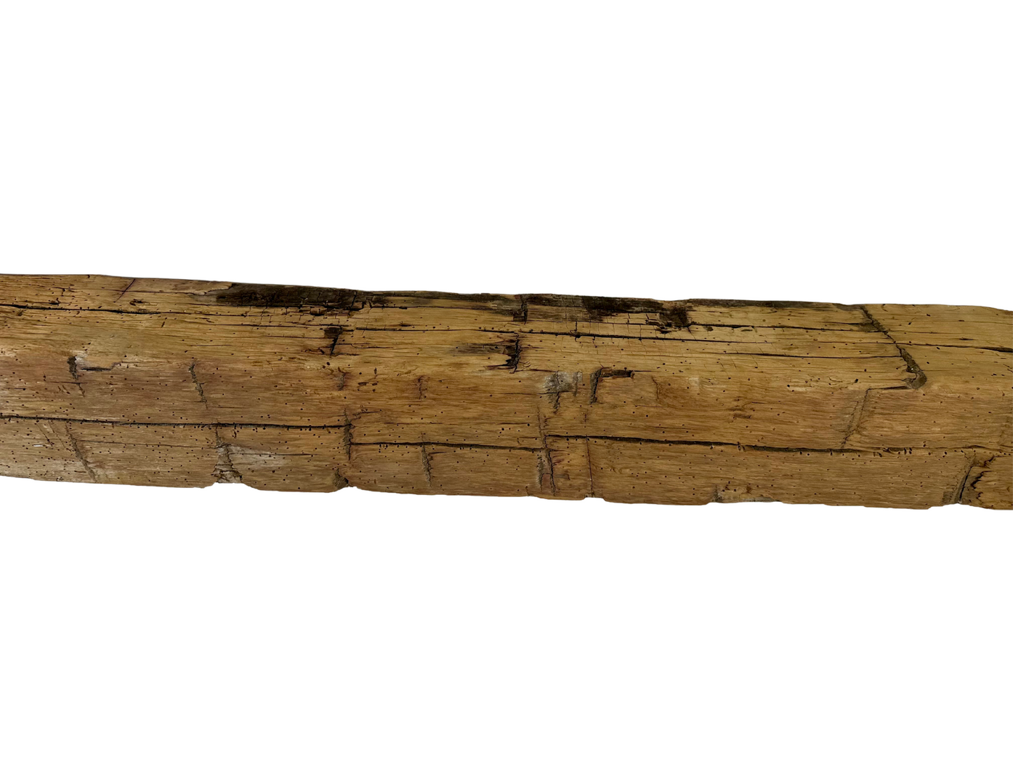 Hand Hewn Beam Fireplace Mantel - 6-1/2"H x 6-1/2"D x 72"L