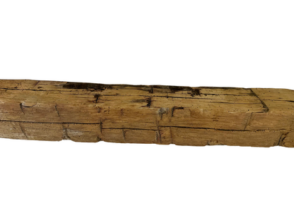 Hand Hewn Beam Fireplace Mantel - 6-1/2"H x 6-1/2"D x 72"L