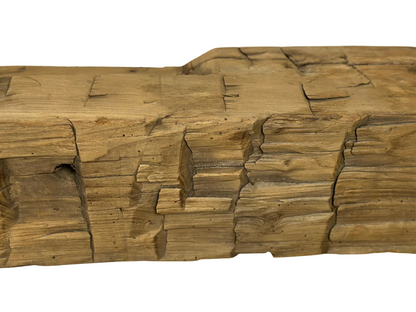 Hand Hewn Beam Fireplace Mantel - 7-1/2"H x 7"D x 84"L