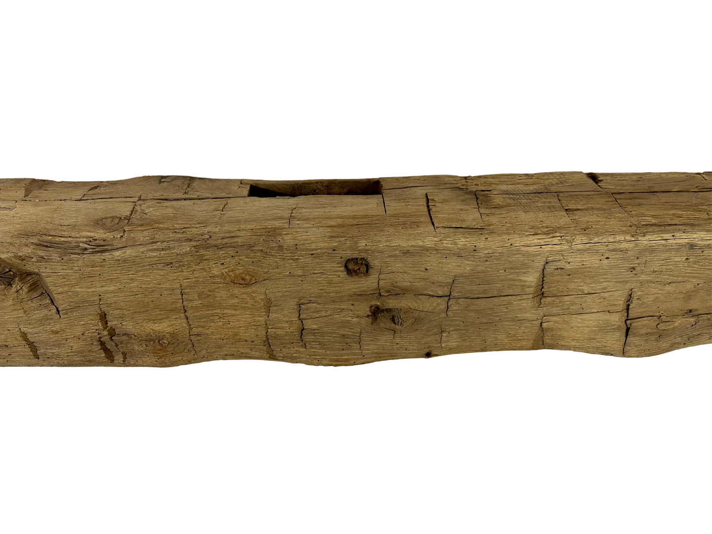 Hand Hewn Beam Fireplace Mantel - 7"H x 6"D x 60"L