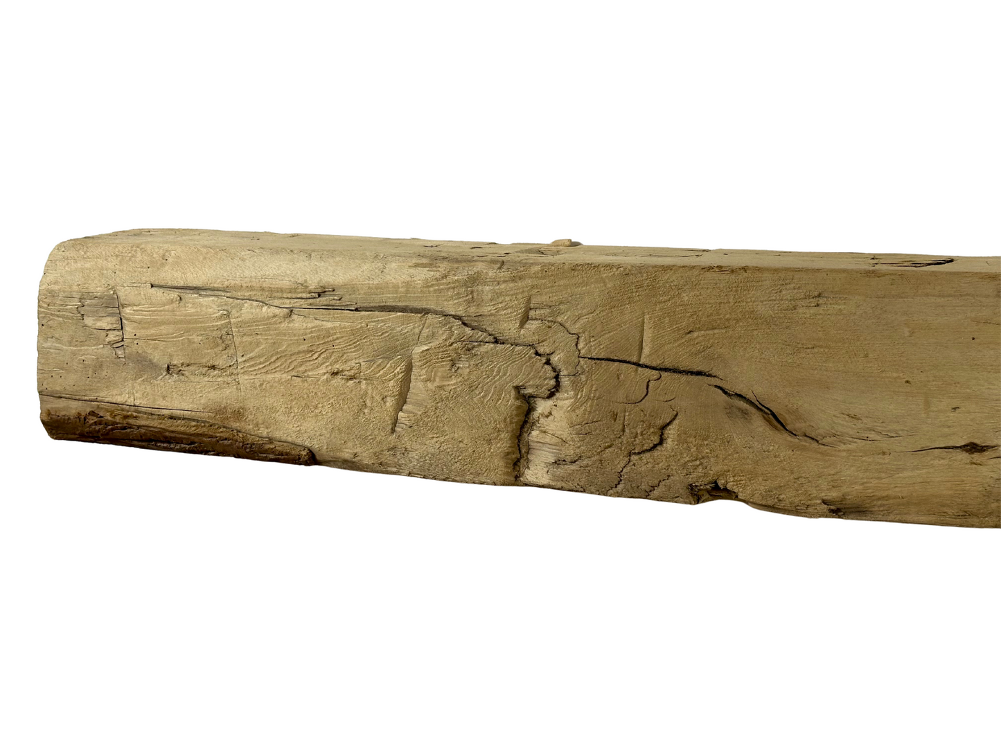Hand Hewn Beam Fireplace Mantel - 7-1/2"H x 7"D x 57"L