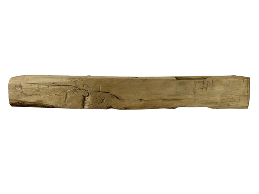 Hand Hewn Beam Fireplace Mantel - 7-1/2"H x 7"D x 57"L