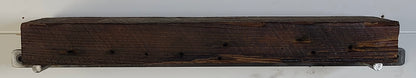 18" Reclaimed Barn Wood Fireplace Mantel Shelf - 2x6 Oil