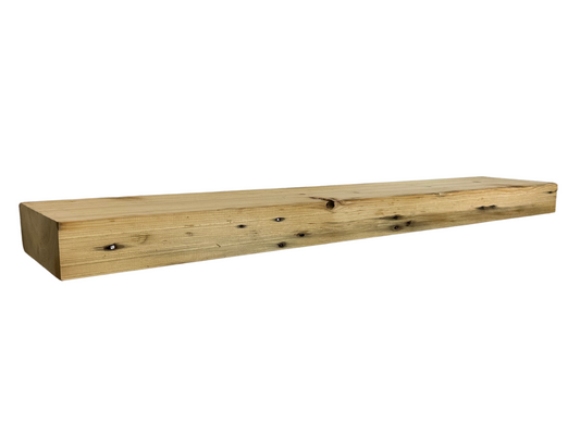 Planed and Sanded Reclaimed Barn Wood Fireplace Mantel Shelves - 3x5