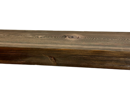 Planed and Sanded Reclaimed Barn Wood Fireplace Mantel Shelf - 3x7