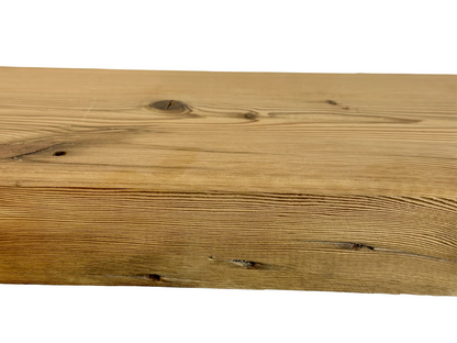 Planed and Sanded Reclaimed Barn Wood Fireplace Mantel Shelf - 3x7