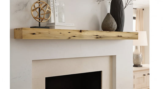 Planed and Sanded Reclaimed Barn Wood Fireplace Mantel Shelves - 3x5