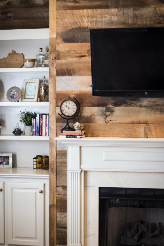 Mixed Species Brown Skip-Planed Barnwood Paneling | Reclaimed Wood Wall Planks