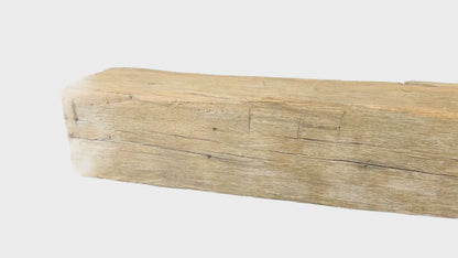 Hand Hewn Beam Fireplace Mantel - 7"H x 7"D x 58"L