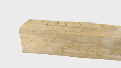 Hand Hewn Beam Fireplace Mantel - 7"H x 7"D x 59"L